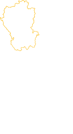 Mapa da região norte da Tailândia destacado